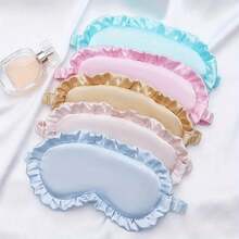 Lace Eye Mask, Sleep Elastic Strap Light Blocking No Pressure Travel Embroidery Eye Mask - 1件 黑色 - 查看 1
