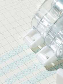 1/4卷 5米高容量胶带，适用于学生手册、办公手册等，双面胶带和办公计划本剪刀，返校季必备 - 無色 - 查看 5