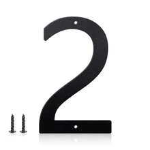 5 Incn Metal Aluminium House Numbers Letters, Black House Address Letters, Outdoor Mailbox Numbers, Modern Metal Address Number Letter For Homes, Apartments, Farms