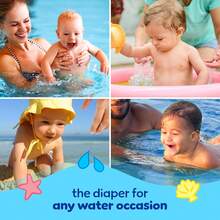 Pampers - Pantalones de natación desechables Splashers, pequeños (13 a 24 libras), 20 unidades - > 31 libras, talla L - nueva versión - Ver 8