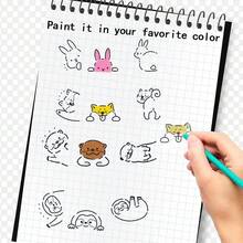 Rabbit, Sloth, Otter, Shiba Inu, Various Pattern Planner Stamps, Classroom Teacher Stamps, Teacher Grading Stamps, For Creating Diaries, Planners, Journals, Dates, Adding Fun Patterns, Can Be Filled With Color, Self-Inking Stamp - Một cỡ - Xem 2