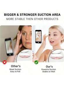 1pc Silicone Transparent Suction Cup Phone Case Stand, Single-Sided Suction, Sticky Phone Holder, Phone Accessories, Suction Cup Phone Stand, Octobuddy, Sticky Phone Holder, Back To School Season