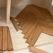 迷你微缩场景娃娃屋室内手工DIY仿真木板沙盘建筑材料手工微缩景观装饰微缩场景摄影道具操作简便 - 彩色 - 查看 4