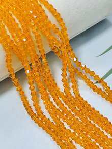 10 Strands (Approx. 1200+ Pcs) 4mm Shiny Glass Beads, Austrian Crystal Glass Rondelle Beads, Spacer Beads For Bracelets, Necklaces, Anklets, Earrings, Jewelry DIY Loose Beads - Multicolor - View 34