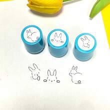 Rabbit, Sloth, Otter, Shiba Inu, Various Pattern Planner Stamps, Classroom Teacher Stamps, Teacher Grading Stamps, For Creating Diaries, Planners, Journals, Dates, Adding Fun Patterns, Can Be Filled With Color, Self-Inking Stamp - Một cỡ - Xem 9