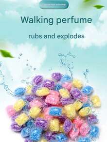 50 pezzi Perle aromaterapiche per bucato - Fragranza a lunga durata, vestiti morbidi, formula concentrata, lavaggio pulito e rinfrescante. Adatto per la cura degli indumenti, può mantenere il profumo degli indumenti a lungo.