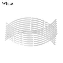 AD Motorcycle Sticker Car Tire Decals Trim Strips Universal Reflective Bike Wheel Sticker Waterproof Wheel Rim Tape 18"