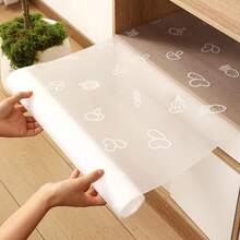 1 rollo de revestimiento de estantes multipatrón opcional, transparente, antideslizante para gabinetes y cajones, revestimiento impermeable para refrigeradores, revestimiento de gabinetes y cajones recortable, revestimiento de refrigeradores sin adhesivo de EVA, a prueba de aceite, impermeable, resistente a las manchas, para gabinetes, cocina, baño, oficina, hogar, viajes, decoraciones del Día de la Madre, decoraciones de Halloween, decoraciones navideñas
