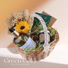 LDKGHE 4 Oz Crinkle Cut Paper Shred Filler Wrapping Baskets Filling Box Birthdays Thanksgiving Easter Weddings Valentines Mother's Day Anniversaries (White And Gold) - 淡粉色和金色 - 查看 5