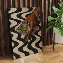 1pc, Canvas Hanging Painting, Framed Decorative Painting, Poster, Wall Art, Vintage Martini, Bar Cart Art, Cool Apartment Wall Art, Cocktail Wall Art, Vintage Living Room Wall Decor, Eclectic, Dorm Decor, Fashion Decorative Painting