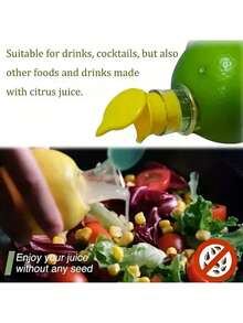 Manual Citrus Juicer - Plastic Lemon & Orange Squeezer With Ergonomic Handle | Efficient Squeeze Design For Fresh Juice Extraction