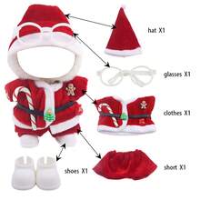 17cm娃娃圣诞服装套装 马卡龙盲盒娃娃衣服套装 适合替换1代2代3代娃娃 青少年派对玩具 生日礼物(不含娃娃) - 彩色 - 查看 12