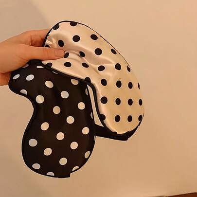 1 PC Polka Dot Pattern Imitation Silk Fabric Elastic Band Light Blocking Sleep Mask