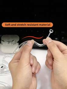 4pcs Transparent Ear Hooks, Compatible, TPU Anti-Lost Ear Hooks Accessories, Compatible With 1/2/3, 6mm Ear Hooks