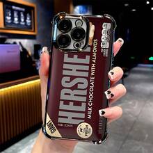 Hersey's Chocolate Box Candy Bar Funny Phone - Shockproof Transparent Soft Back Cover 16, 15, 14, 13, 12, 11 Pro, X, XR, XS, 8, Pluschristmasfall Phone Casephone 17halloween Accessories - 混合顏色 - 查看 7