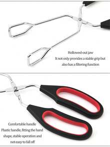 1 szt./3 szt. szczypiec nożycowych ze stali nierdzewnej z uchwytem zapewniającym wygodę, szczypce do żywności, szczypce kuchenne, wytrzymałe, odpowiednie do grillowania (9,4/11,2/13 cali)