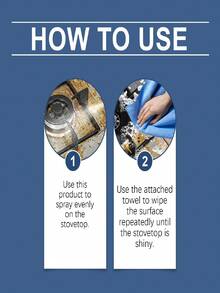 Oven & Stove Foam Cleaner - Cleans, Deodorizes And Removes Odor From Cooking Surfaces