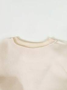 Casual Strawberry & Bow Print Round Neck Long-Sleeved Sweatshirt&Pants For