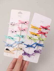20/10pcs/Set Pink Purple Little Girls Hair Clips, Hair Clips, Bangs Clips, Harmless Hair Accessories, Suitable For Daily Use
