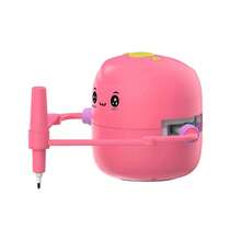 Smart Drawing Robot,Interactive Educational Drawing Robot,Voice Interactive Educational Smart Art Painting Machine,Montessori Learning Toy With 100 Word Cards,For Aged 5 And Above - Pink - View 2