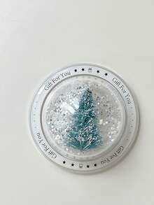 1 Sequined Glitter Christmas Tree Magnetic Suction/Adhesive Telescopic Sliding Phone Stand, Christmas Phone Stand, A Great Choice For Gifting Compatible With IPhone, Android Phone, Gift For Birthday, Family, Friends Push-Pull Phone Grip Phone Holder Phone Accessories