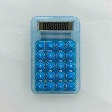 1 件装糖果色计算器学生办公静音计算器小巧便携手持计算器学校用品