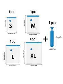 Large Vacuum Storage Bags, Vacuum Seal Bags For Clothing With Hand Pump, 80% Space Saver Bags For Clothes, Pillows, Comforters And Blankets, Home Travel Essentials