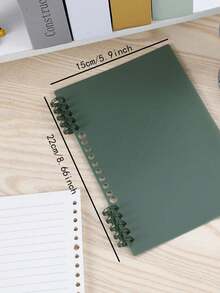 1/2 件马卡龙 A5 软封面可拆卸线圈笔记本，高中生美学记事本 - 彩色 - 查看 27