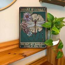 Vintage Thick Metal Tin Sign-Treat Your Mind With Kindness Sign 55QQ - 如果你飛的話 - 查看 3