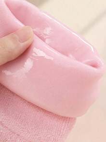 High Elastic Compression Socks, Reusable Aloe Vera Socks, Night SPA Socks, Cute Non-Slip Gel Heel Socks, Unisex, Suitable For Dry Skin, Dry & Rough Feet, Home Foot Care, Can Be Used With Lotions & Creams, Portable Travel Set, Gift For Women & Girls, Summer Style, Back To School Gift - Pink - View 5