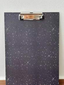 1pc Glittery Acrylic File Folder, Suitable For Classroom, Office, School, Student Writing Board