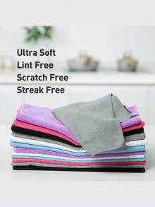 Microfiber Cleaning Cloths, Extra Soft And Absorbent Microfiber Cleaning Rags For Household Cleaning Supplies, Lint-Free Reusable Cleaning Cloths For Streak-Free Mirror Shine - Microfiber Cloths For Household Washable