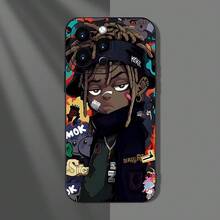 Funda de Teléfono Impresa con Patrón de Niño Animado, Adecuada para  15/14/13/12/11,  15/15 Plus/15 Pro/15 Pro Max,  14/14 Plus/14 Pro/14 Pro Max,  13/13 Mini/13 Pro/13 Pro Max,  12/12 Mini/12 Pro/12 Pro Max,  11/11 Pro/11 Pro Max,  X/XS/XS Max/XR/7/8, 7P/8P/SE2/SE3 - Mezcla de colores - Ver 9