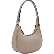 FashionPuzzle Small Crescent Shoulder Bag Underarm Purse - 石灰華/石灰華 - 查看 2