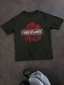 Chase Atlantic Shirt Women Novelty Short Sleeves T-Shirt Casual - 黑色 - 查看 1