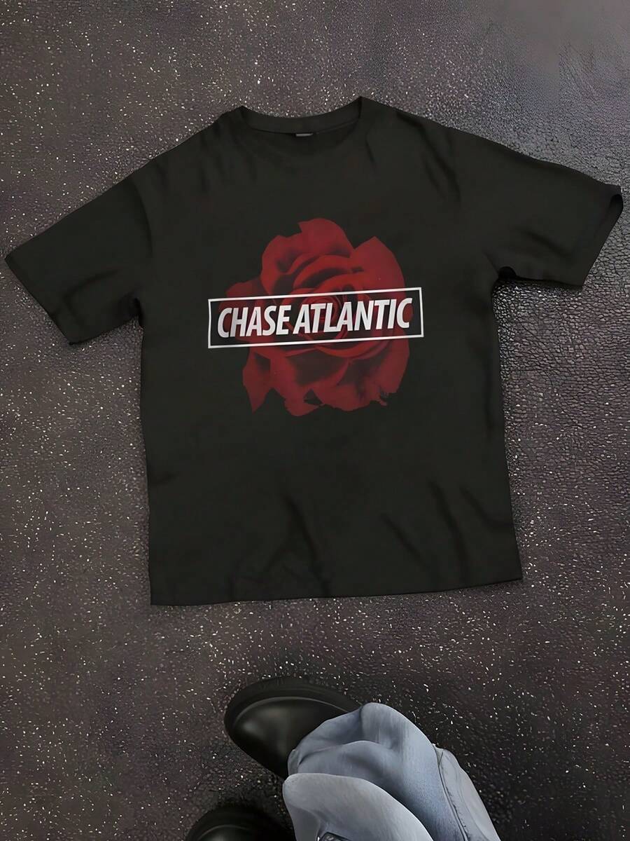 Chase Atlantic Shirt Women Novelty Short Sleeves T-Shirt Casual - 黑色 - 查看 1