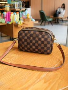 Große Kapazität Mehrkammer-Damen-Umhängetasche, vielseitiger Shopper mit bedrucktem Design, modische vintage Lässig Handtasche, Neuankunft 2025