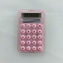 1 件装糖果色计算器学生办公静音计算器小巧便携手持计算器学校用品