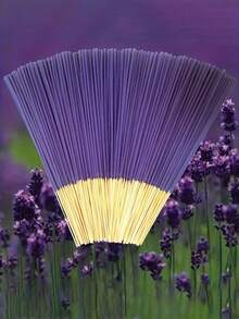 18/40/80 Piezas de Incienso de Lavanda, Palitos de Bambú Natural, Aromaterapia Hecha a Mano para Relajación, Enfoque, Rejuvenecimiento, Disfrute Sensorial, Meditación y Yoga, Fragancia Duradera, Adecuado para Purificación del Aire, Sueño y Relajación, Especialmente en Verano