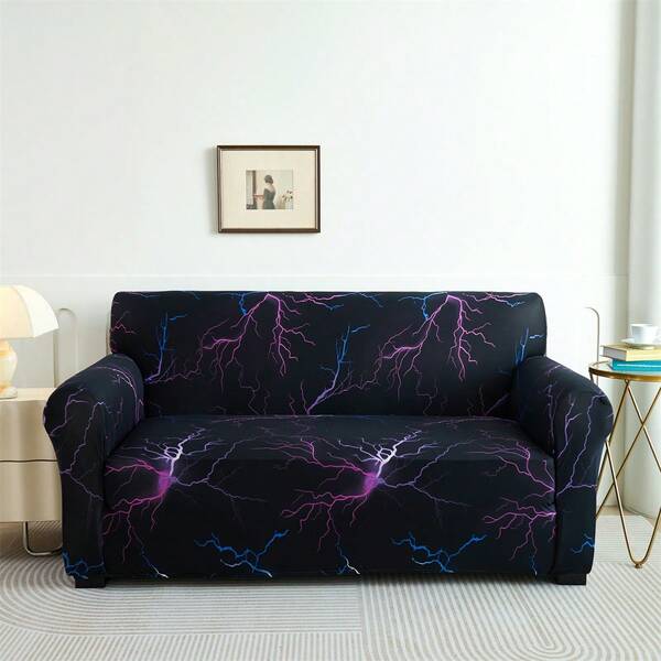 Elastic Printed Sofa Cover - Machine Washable, Perfect For Living Room, Bedroom, Office Decor, Sofa Slipcover