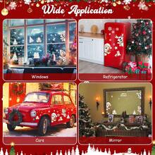Christmas Window Adsorption Film Christmas Snowman Window Stickers Christmas Glass Window Stickers Winter Christmas Holiday Decorative Stickers