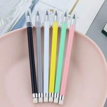 Eternal Pencil, Endless Writing Pencil Without Sharpening, Black Technology With Eraser, Macaron Color, Durable Creative Pencil 3PCS