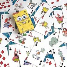 1pc SpongeBob SquarePants The Same Anime Peripheral Playing Cards High Beauty Small Cards Birthday Gift Party Cartoon Cards - Multicolor - View 1