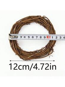 1 pezzo Base di corona in rattan naturale (senza decorazioni) - Adatto per fai-da-te, design floreale e decorazione per porta | Adatto per matrimoni, festa della mamma, Ramadan, festival della luna, San Valentino, feste di compleanno, raduni e decorazione da giardino | Stile rustico americano, consigliato per la stagione dei matrimoni