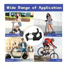 1 Portaequipajes eléctrico para scooter de gran resistencia - Portaequipajes trasero para bicicleta de gran resistencia, anticorrosión y robusto, con gran capacidad de carga, diseño fácil de transportar artículos, instalación rápida y conveniente, apto para bicicletas, motocicletas, scooters eléctricos, adecuado para colgar bolsas de la compra y cascos, artículos personales, transporte diario, transporte de carga, etc. - Multicolor - Ver 6