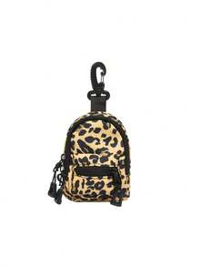 Mini Pouch Small Canvas Coin Purse Wallet, Travel Tactical Bag For AirPods, Earphones, Galaxy Buds, Coins, Keys, Paper Money, Zebra, Leopard, Cow, Cherry, Daisy Print - Multicolor - View 19