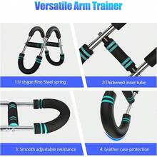 Twister Arm Trainer, U-förmiger Twister Arm Trainer, Brust Trainer für Männer, Oberschenkel-Master Trainer, Körperkraft, Fitness-Ausrüstung, verstellbarer Brust-Trainer für Männer