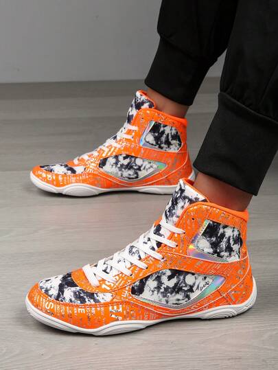 Women's Fashion Wrestling Shoes Men's Comfortable Non-Slip Boxing Shoes Couples' Indoor Fitness Sports Shoes