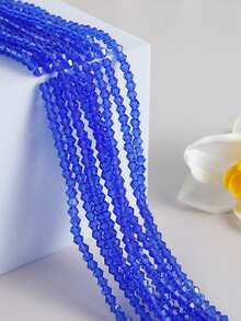 10 Strands (Approx. 1200+ Pcs) 4mm Shiny Glass Beads, Austrian Crystal Glass Rondelle Beads, Spacer Beads For Bracelets, Necklaces, Anklets, Earrings, Jewelry DIY Loose Beads - Multicolor - View 17