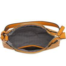 FashionPuzzle Small Crescent Shoulder Bag Underarm Purse - 芥末/芥末 - 查看 6